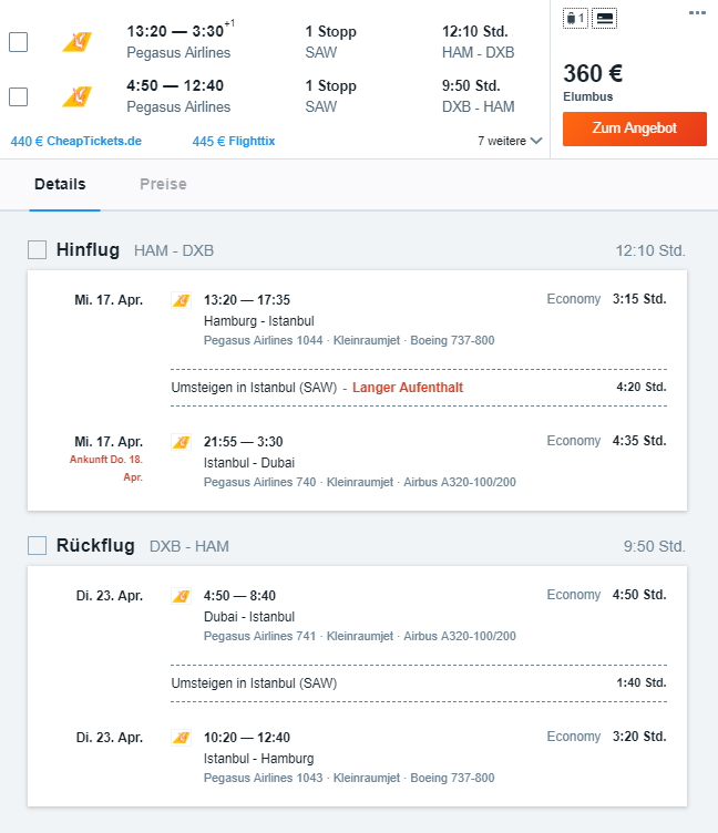 Billigflug nach Dubai, UAE ab Hamburg ( 7 Tage, Hin & Zurück ) für nur 💶 360€ 💶 - Sonne & Strand zum Schnäppchenpreis 1