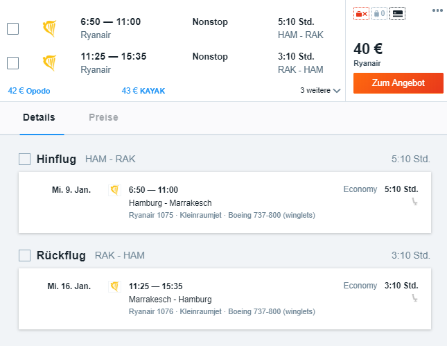 Billigflug Hamburg - Marrakesch --> Mi. 9. Jan. bis Mi. 16. Jan. <-- für 40€ ( Hin und Zurück, Non-Stop ) 4