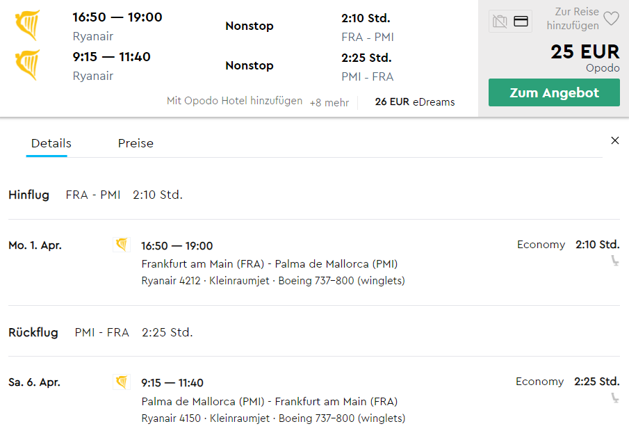 Ab an den Traumstrand! Billigflug von Frankfurt nach Mallorca für nur 25€ 2