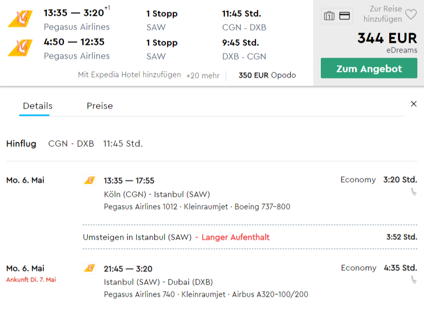 Stadt der Superlative! Billigflug von Köln nach Dubai für nur 344€ 2