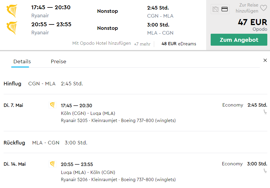 Lust auf gutes Wetter? Billigflug von Köln nach Malta für nur 47€ 4